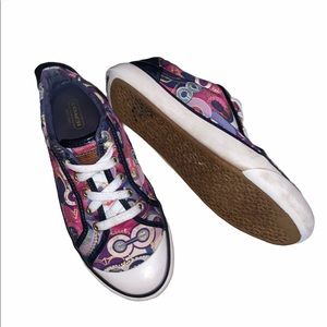Authentic Coach Multi Color Tennis Shoes